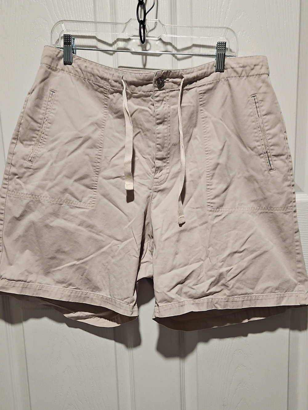 villager Light Beige Women's Drawstring Hybrid Shorts